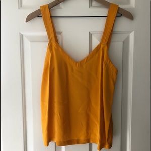 Anthropologie, Gold, Silk Top